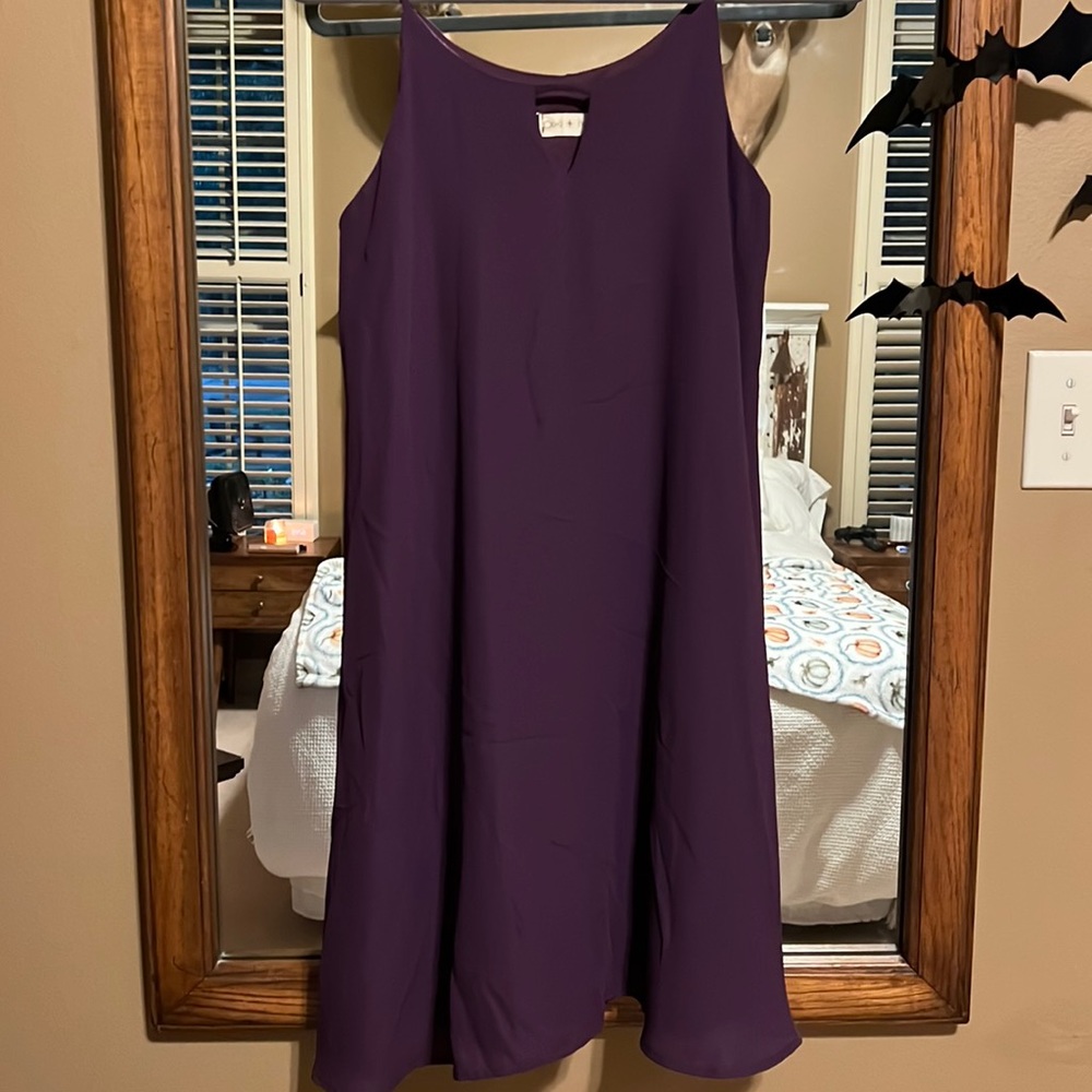 Purple Chiffon Dress